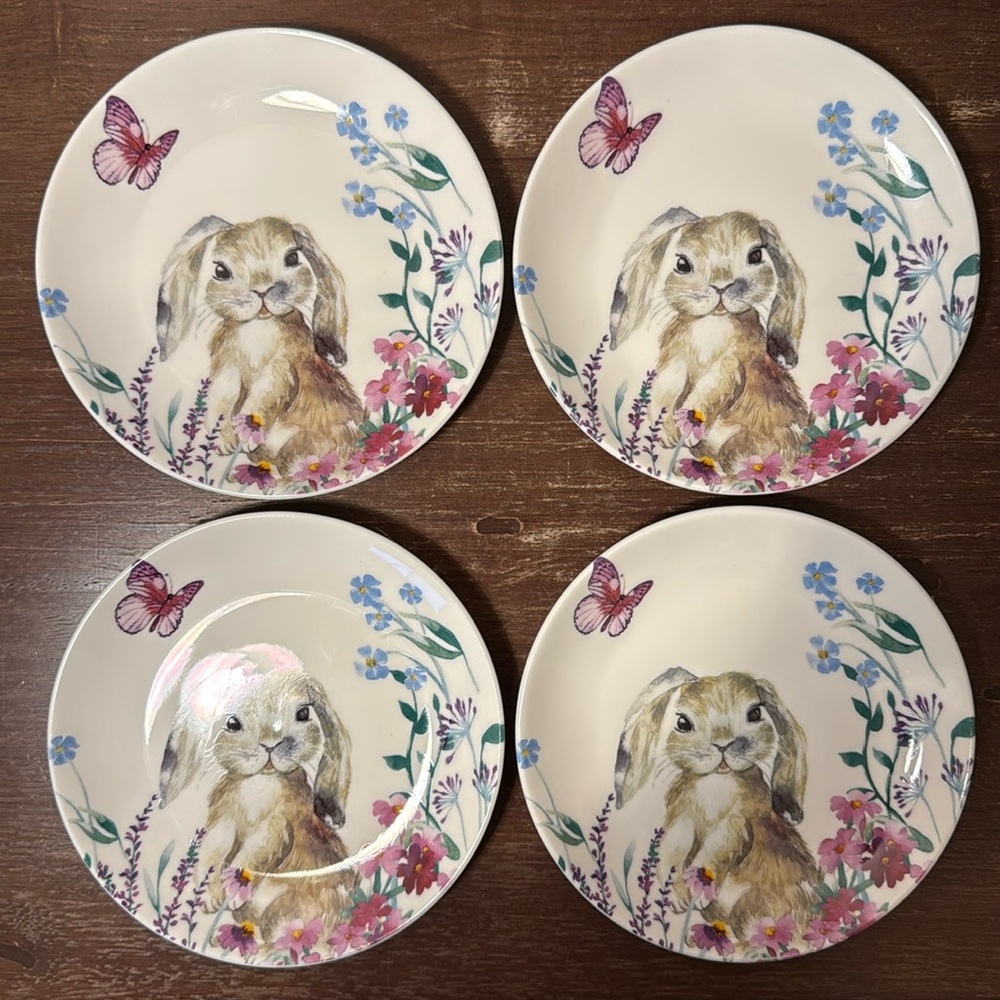 Easter Bunny Small Plate Set